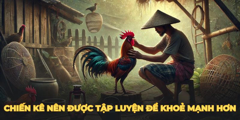 Chiến kê nên được tập luyện để khoẻ mạnh hơn